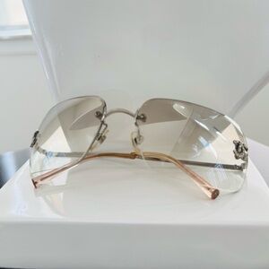 Vintage Chanel rimless sunglasses
